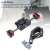 Camera Arm Mount Clamp 55mm Aluminum Alloy 360° Rotating Anti Slip Quick Release 1/4in Screw for Flash Microphone Monitoring Screen