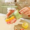 2-In-1 Ice Cube Water Bottle Portable Ice Maker Kettle Whiskey Ice Cream Ice Mold Cooler Cup Outdoor Fitness Drink Tool