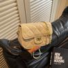 Popular chain spring and summer messenger bag women's fashion niche small square bag high-end diamond bag