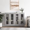 VidaXL Wall Cabinets 2 Pcs Sonoma Grey Engineered Wood 3197927
