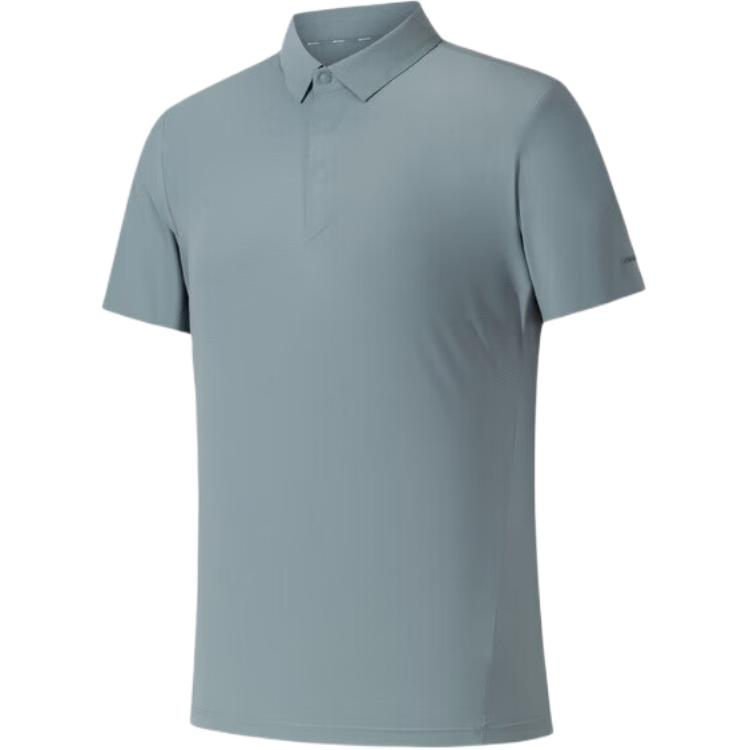 Anta Champion All-Weather Series Comfortable Solid Color Pullover Short Sleeve Polo Shirt Men tops 152630102-4