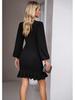 Spring/Summer 2026 Puff Sleeve Solid Color Bodycon Sheath Dress for Women