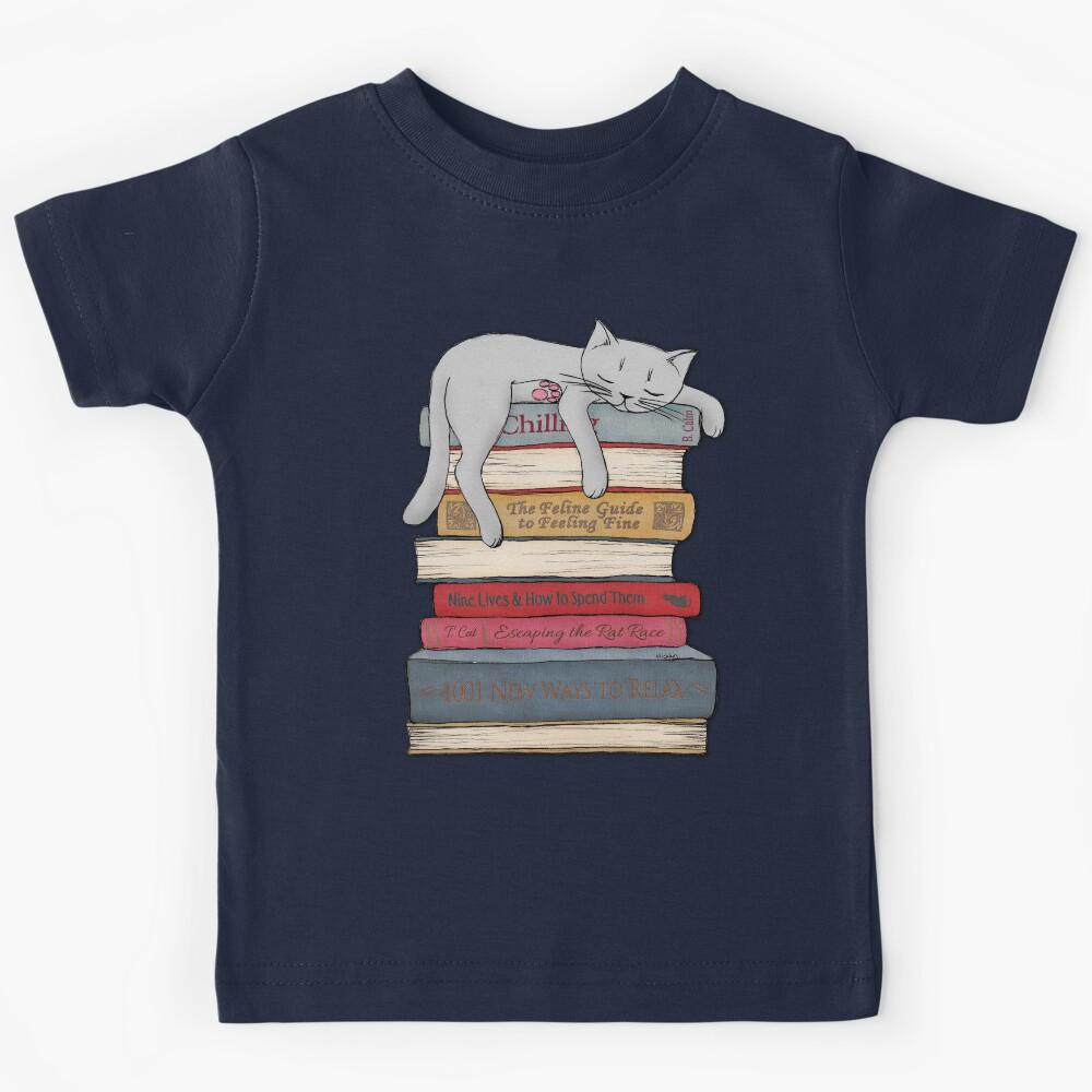 How to Chill Like a Cat Kids T-Shirt 100
