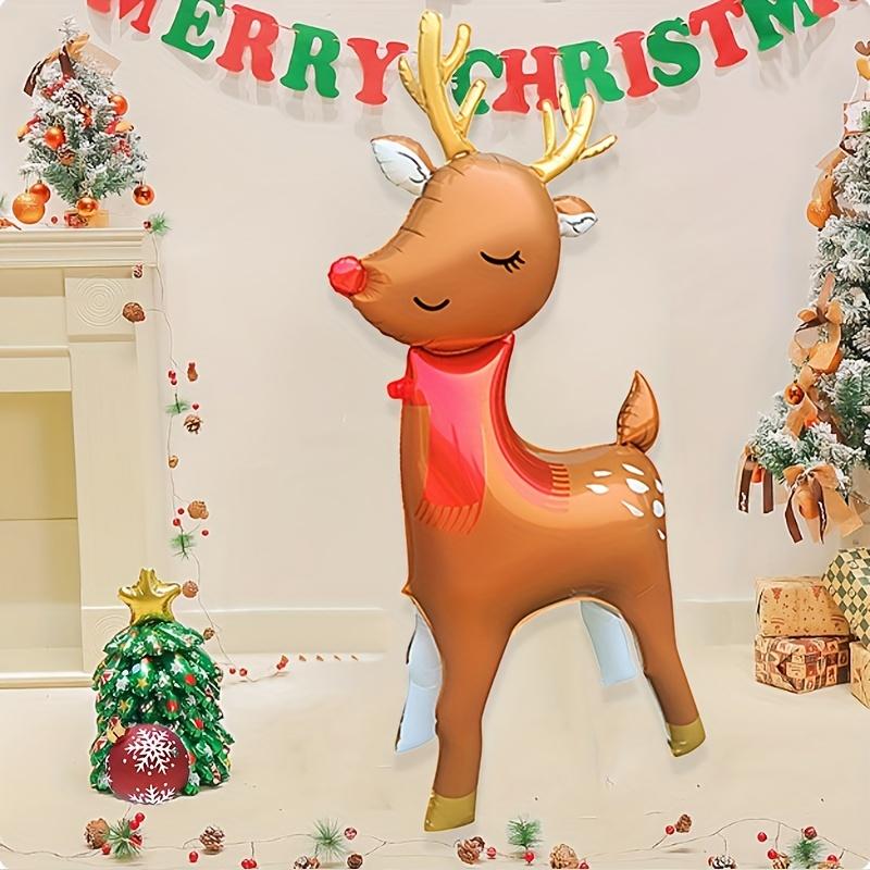 1pc 60inch Large Stand Reindeer Balloons Christmas Balloon Christmas Decoratio for Home Shopping Mall Navidad 2026 Deco Supplies