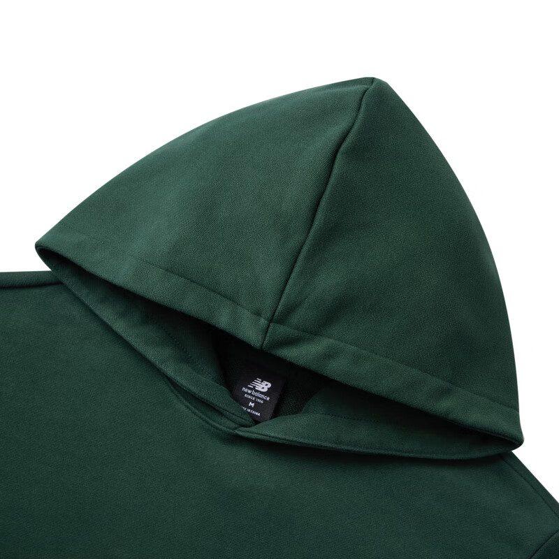New Balance Sweatshirts Unisex Green Hooded Moderate Regular AMT31313-JUE