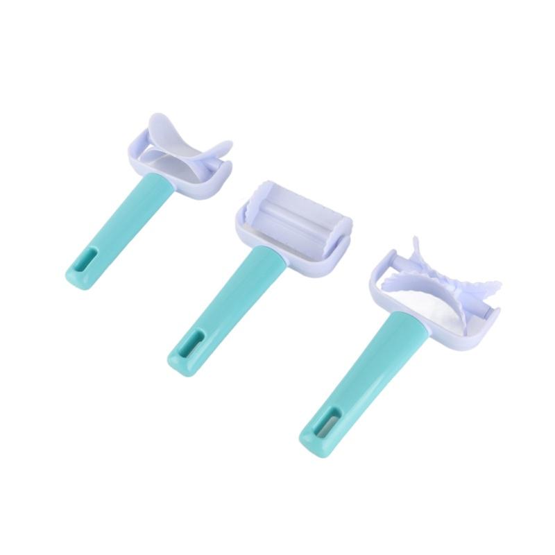 3Pcs/Set DIY Dough Cutter Roller Baking Accessory For Wonton Biscuit Cookies Dumpling Cake Making