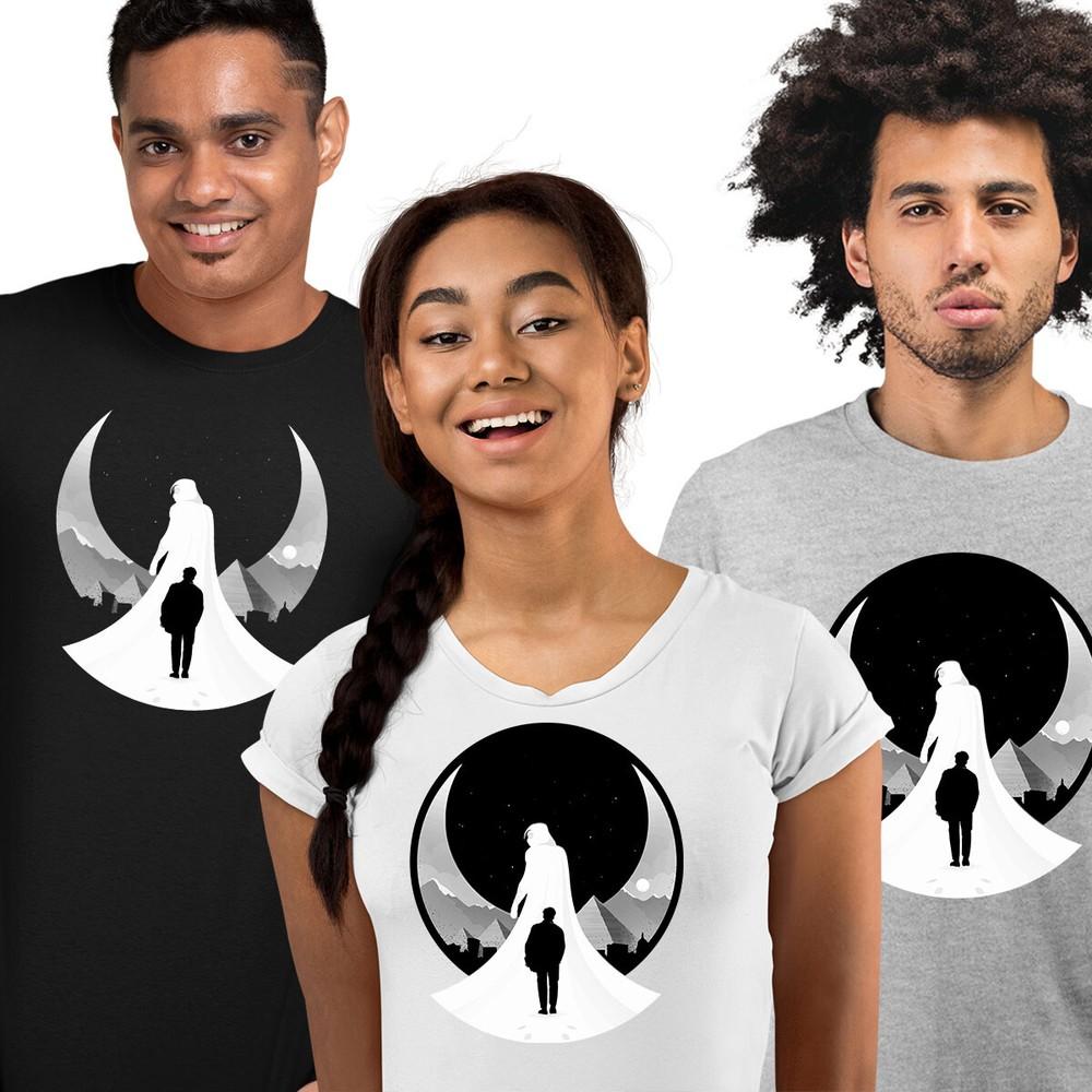 Moon Knight Marc Spector Tshirt Crusader TV series Oscar Isaac Tee Adult L