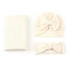 Soft Fabric Infant Swaddle Blanket Solid Color Baby Receiving Blanket  Home Swaddling