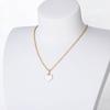 Card Necklace Color Glazed Love Peach Heart Pendant Alloy Clavicle Chain