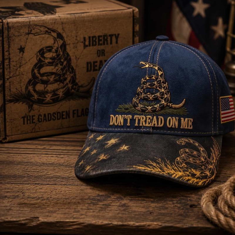 New Hat Gadsden Snake Hat Men's and Women's American Flag D Printed Baseball Cap