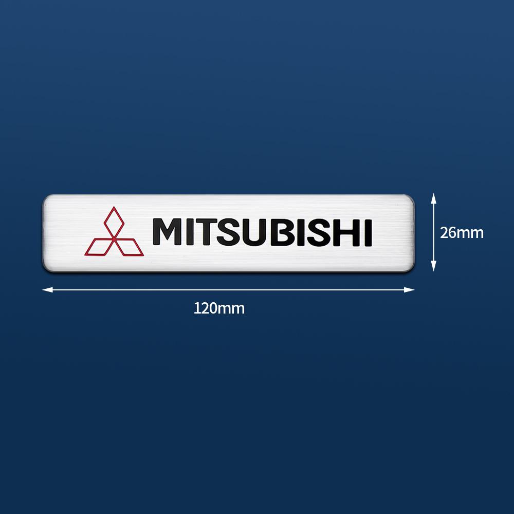 3D fémötvözet stílusú autó embléma karosszéria matricák kiegészítők Mitsubishi Ralliart Lancer EX Outlander ASX Competition Pajero számára