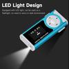 Portable Mini MP3 Music Player Metal MP3 Player with LCD Screen LED Light Support TF Memory Card