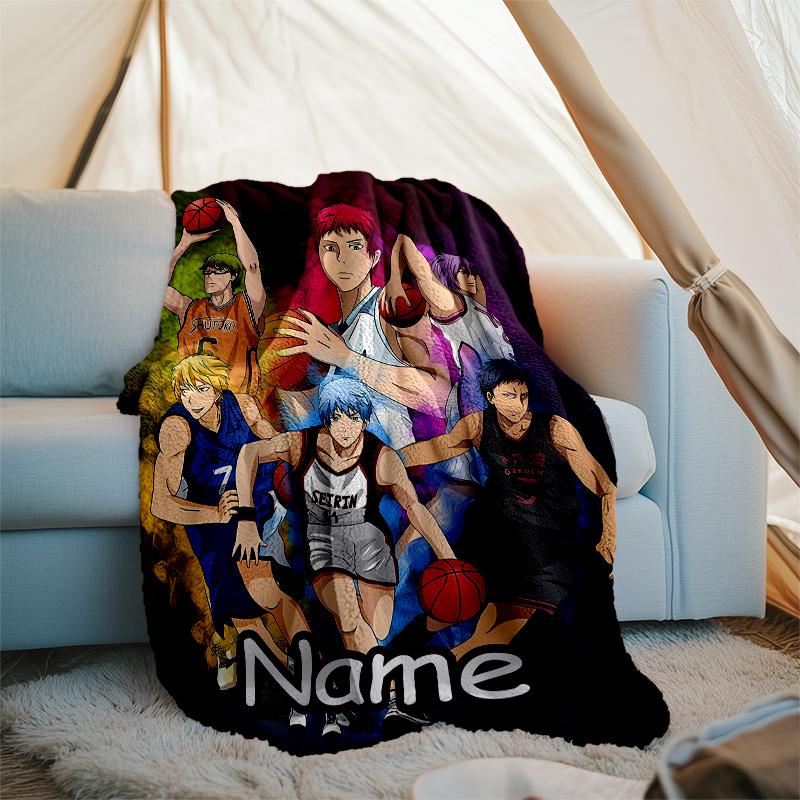 Personalized Custom Name Blanket - Kuroko's Basketball Print Design,Blanket for Sofa,Bed,Travel,Camping - Soft and Warm, Great Gift