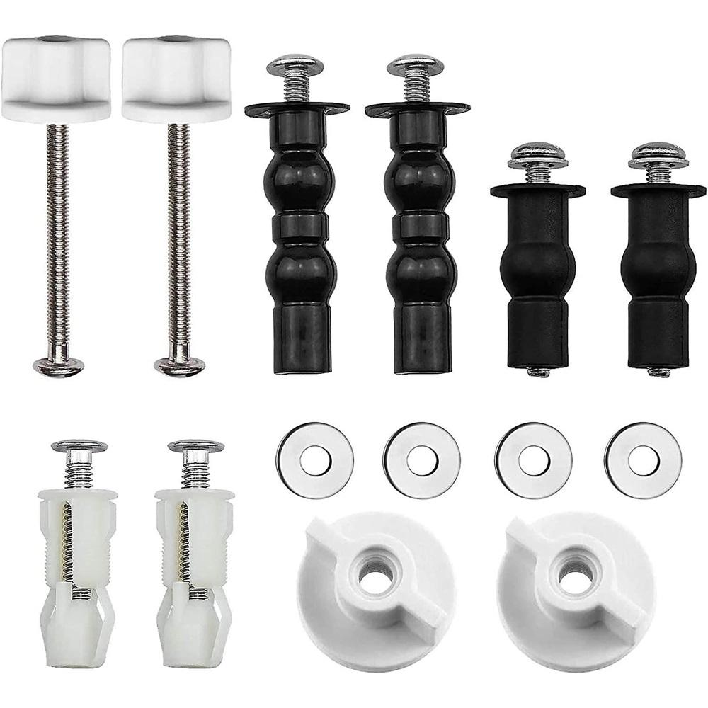 

Toilet seat hinge fixing parts, 5 pairs of rubber expandable screws hinges for toilet lid