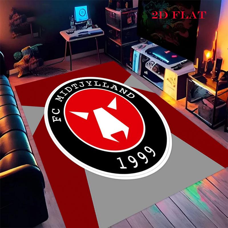 FC Midtjylland Carpet Rug for Living Room Bedroom Home Sofa Decoration,Kids Play Nonslip Floor Mat
