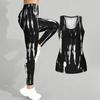 Completo Yoga da Donna con Stampa Geometrica e Graffiti Moda Leggings Allenamento Fitness Sportivo Set Yoga Casual Tuta Sportiva