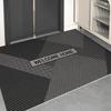 French Kitchen Floor Mat Leather Waterproof Oil-proof Foot Mats PVC Home Corridor Entrance Doormat Non-slip Dirt-resistant Rug