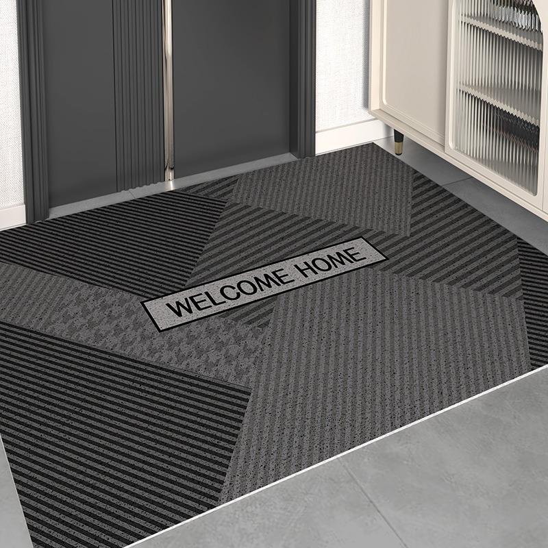 French Kitchen Floor Mat Leather Waterproof Oil-proof Foot Mats PVC Home Corridor Entrance Doormat Non-slip Dirt-resistant Rug