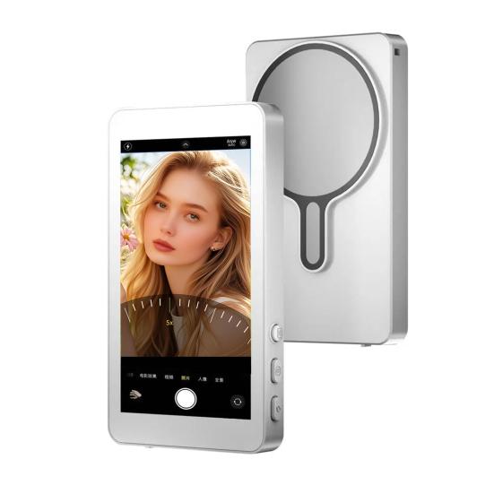 Vlog Selfie Monitor Screen Magnetic USB Rechargeable Wireless Screen Mirroring Phone Back Camera Selfie
