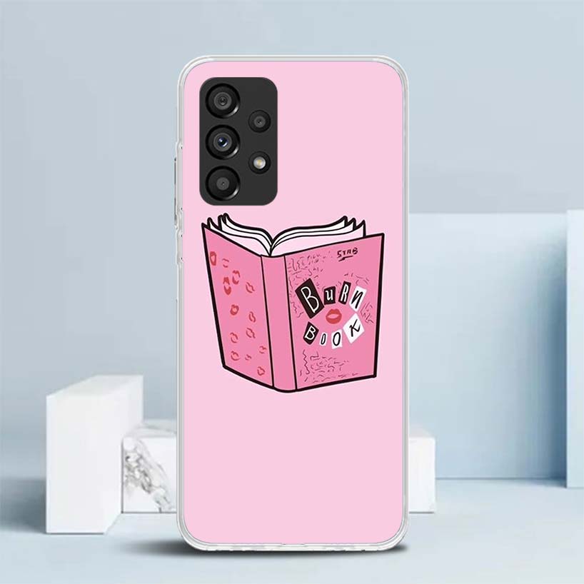 Mean Girls Burn Book Soft Cover for Samsung Galaxy A12 A22 A32 A52 A72 A02S Phone Case Note 20 Ultra 10 S10 Plus A51 A71 A50S A2