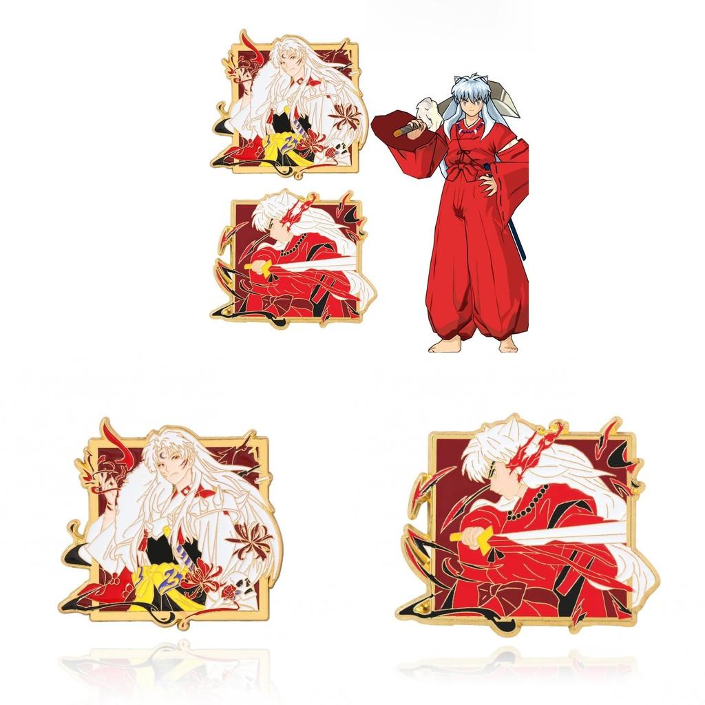 Inuyasha Sesshoumaru Character Chest Badge Alloy Pin For School Bags And Jackets