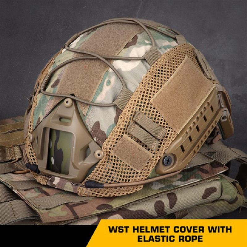 Sport Helmet Cover Hunting Shooting Airsoft Helmet Cover Mesh Paintball Helmet Cover for Ops-Core PJ/BJ/MH Fast Helmet Cover