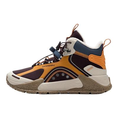 Li Ning Kids Outdoor Fabric Comfortable Fashionable Versatile Outdoor Shoes Kids Shoes Red Orange YKET010-7