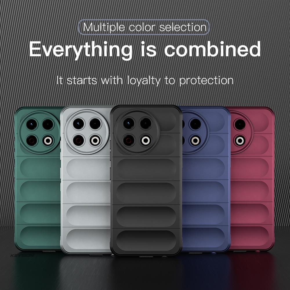 KEYSION Shockproof Matte Phone Case for TECNO Spark 30 Pro 4G Anti-skid Soft Silicone Phone Back Cover for Tecno Spark 20 Pro 4G