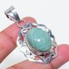 Natural Amazonite Gemstone 925 Sterling Silver Jewelry Pendant 1.97" AP-16125