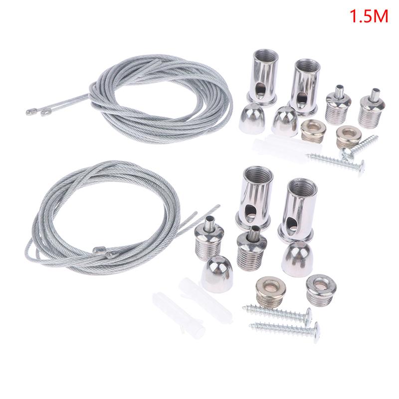 2 Wires/Set 1.5M Steel Cable For Lifting Panel Light Can Be Used Without Ceiling