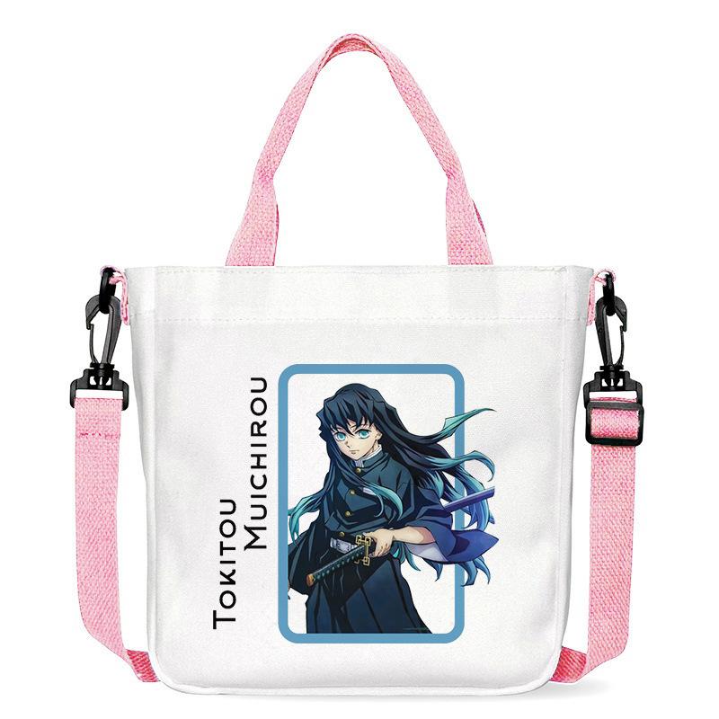 Japan Cartoon comicsTokito Muichiro Demon Slayer Print Canvas Bag Fashionable Everyday Shoulder Bag Crossbody Bag for Women 7555