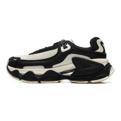 Li Ning Yue Ling נוח טרנדי בגדי ספורט עמידים מונעי החלקה נושמים נעלי קז'ואל לייף סטייל נמוכות גברים נעלי קז'ואל שחור חום AZGV071-2