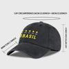 Brazil 5 Stars Champions 1958-2002 Baseball Cap For Men Women Washed Cotton Adjustable Dad Hat Brazil Football Fan Gift Sun Cap