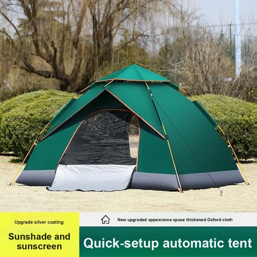 Automatic Folding Tent Outdoor Camping Family Shelter Sunscreen Waterproof Hiking Gear