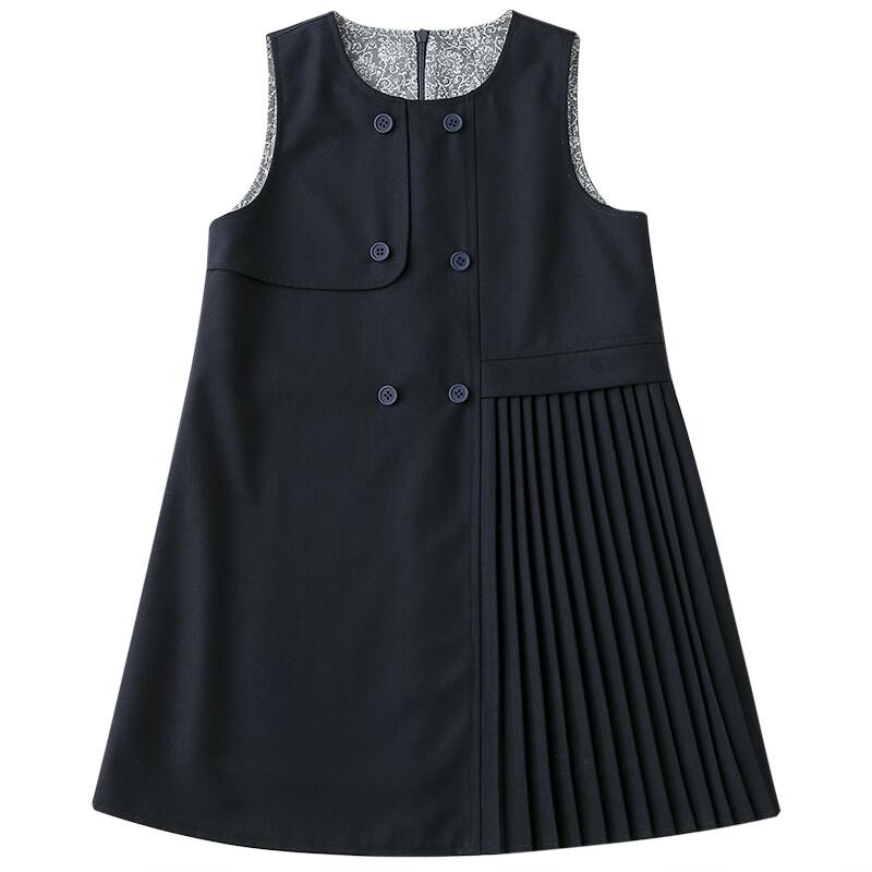 Hacikis Girls' Pleated School Uniform Dress