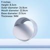 2-9 Inches Round Cake Mold with Removable Bottom DIY Aluminum Alloy Baking Cheesecake Pan Mould Fondant Dessert Decoration Tools