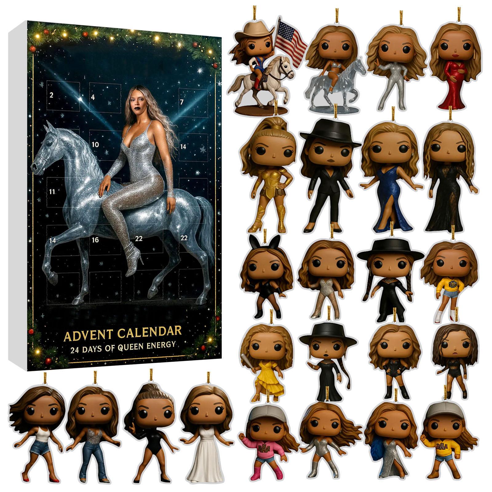 

Адвент-календарь содержит 24 подарка, милые фигурки кукольный адвент-календарь, календарь обратного отсчета с игрушками-сюрпризами, коллекционные фигурки в подарок для детей One Size