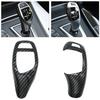 Carbon Fiber Texture for BMW F30 F10 F15 F07 F20 F21 F22 F32 F34 F35 5GT Car Gear Shift Panel Frame Gear Button Cover Head Trim