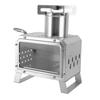 Wood Burning Stove with Drawer Ash Tray Multifunctional Firewood Stove for Outdoor Cooking Camping