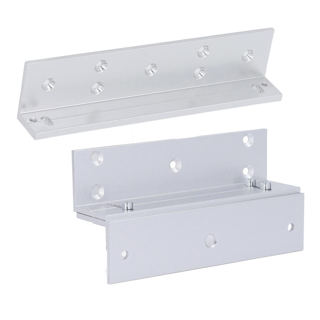 Electric Magnetic Lock Z L Bracket 180KG Holding Force 168mm Aluminum Alloy Electromagnetic Lock Bracket Set for Inward