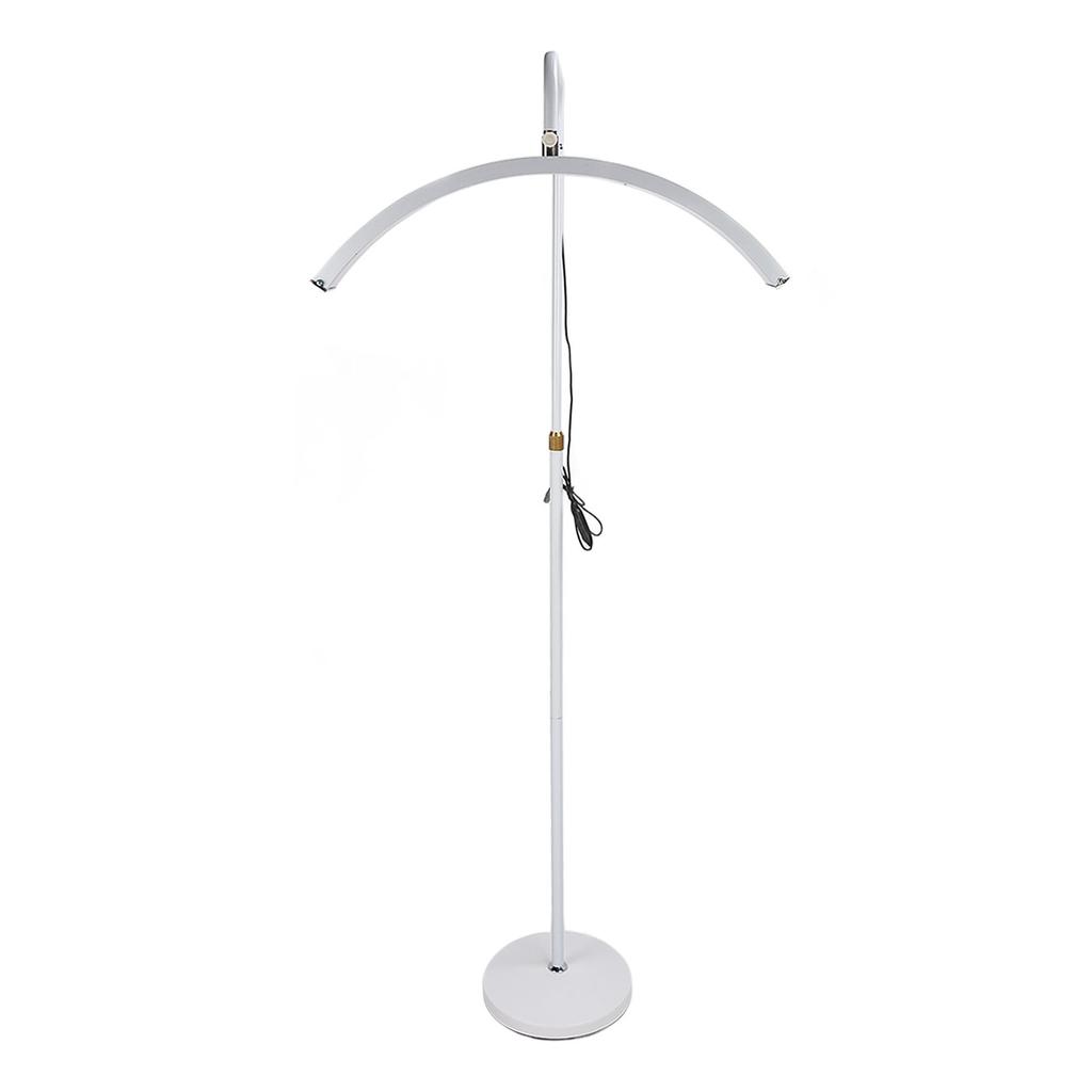 50W 19in LED Floor Light 3000K‑6000K Half Moon Shaped 5 Brightness Eyelash Beauty Lamp White