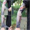 1 Pair Tattoo Arm Sleeves Men Driving Crane Motorcycle Cooling Ultra-Thin UV Protection Breathable Fishing Cycling Arm Sleeves