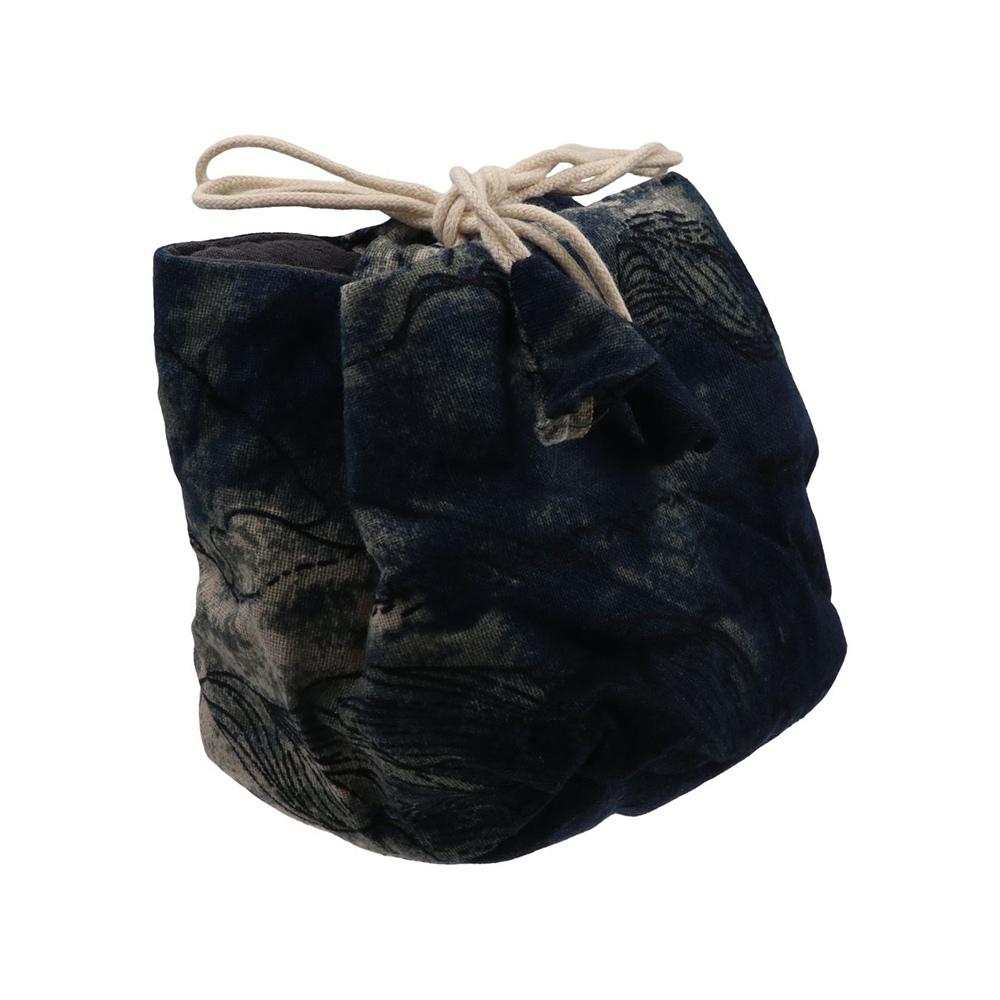 Chinese Style Tea Tools Storage Bag Cotton Drawstring Bundle Pocket Ink Rendering Handbag  Festival