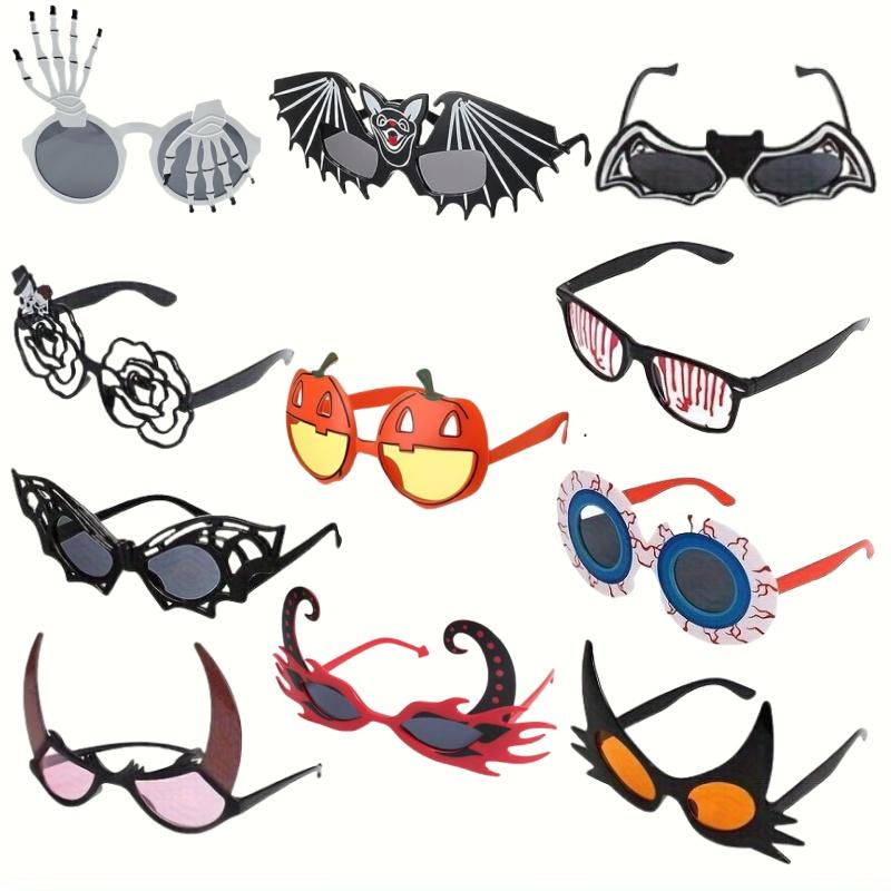 Halloween Fashion Glasses Novelty Cosplay Party Props Photo Accessories Party Favors for Christmas Unique Design Lenses Decor