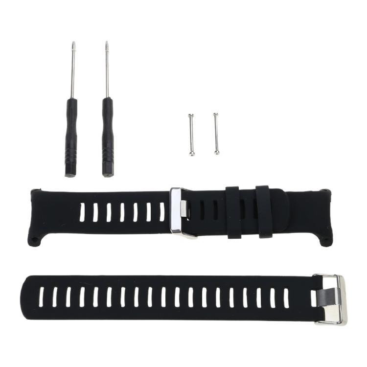 -D4  Watch Adjustable Silicone Band Strap Wristband Bracelet чёрный