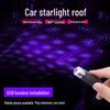 Car Interior Purple Starry Sky Roof Projector Light