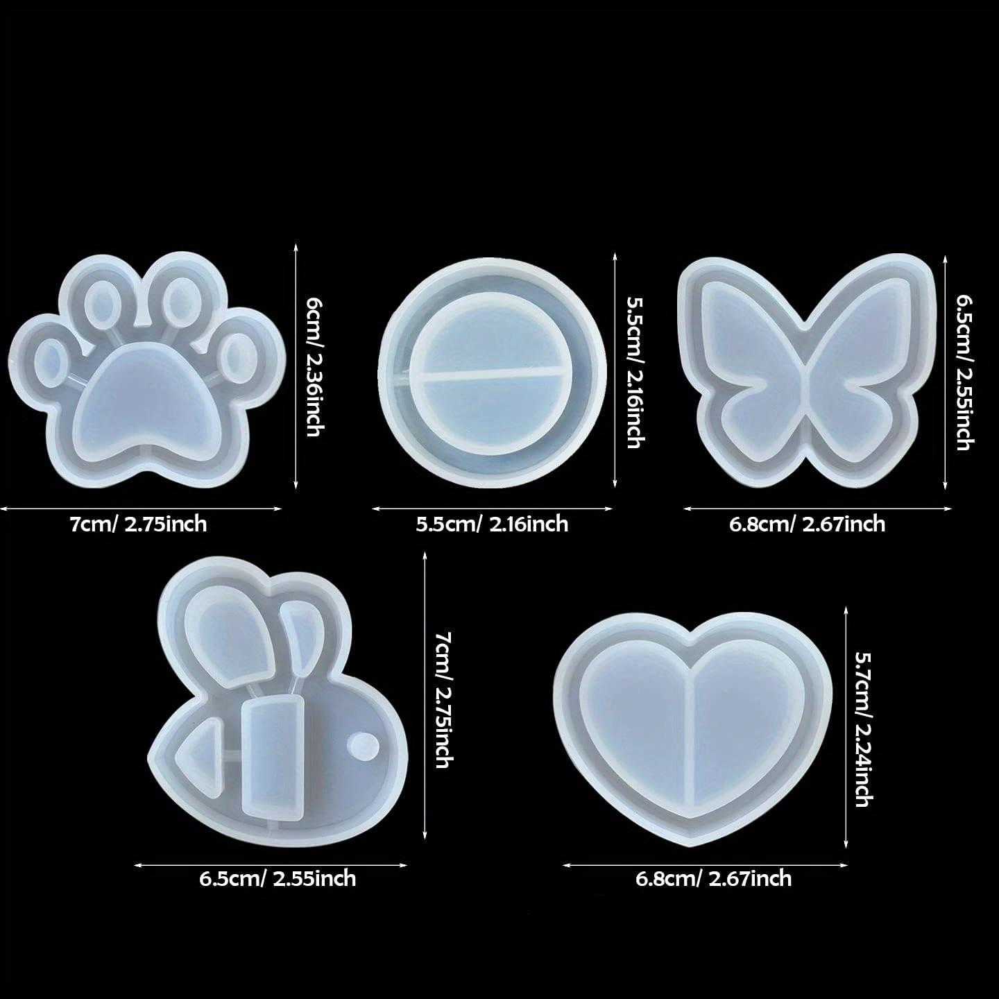 

Butterfly Epoxy Resin Mold Crystal Quicksand Silicone Mold Resin Shaker Mold Butterfly Keychain DIY Jewelry Making Resin Crafts