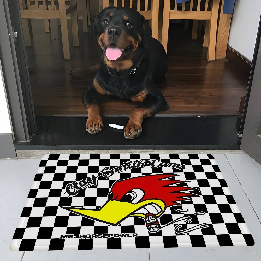 Mr H-Horsepower Clay Smith Floor Mat Rectangle Anti-slip Home Soft Badmat Front Door Indoor Outdoor Mat Hotel Decor Mat