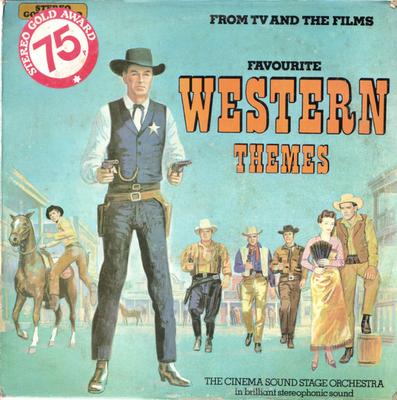 LP Record CINEMA SOUND STAGE ORCHESTRA  Favourite Western Themes MER353 Stereo Gold Awa UK Jazz Used