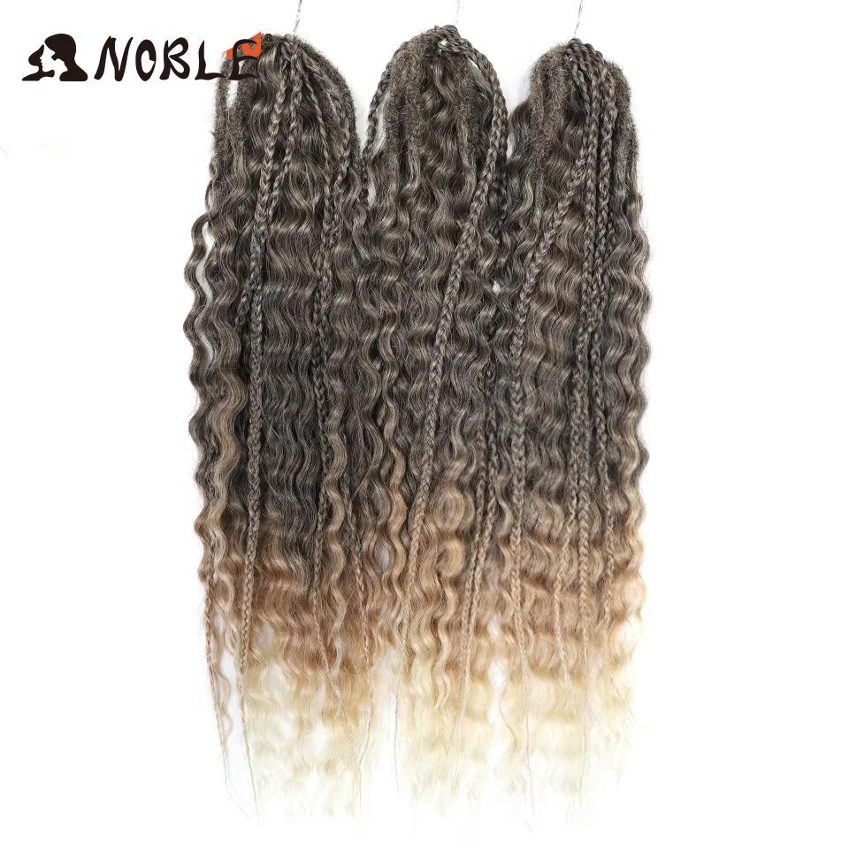 Edles Häkelhaar Locken Haar Wasserwelle 24 Zoll 300g Ombre Blond Twist Häkelhaar Zopf Haar Deep Wave Flecht Haarverlängerung